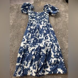 Abercrombie & Fitch Blue and White Patterned Dress